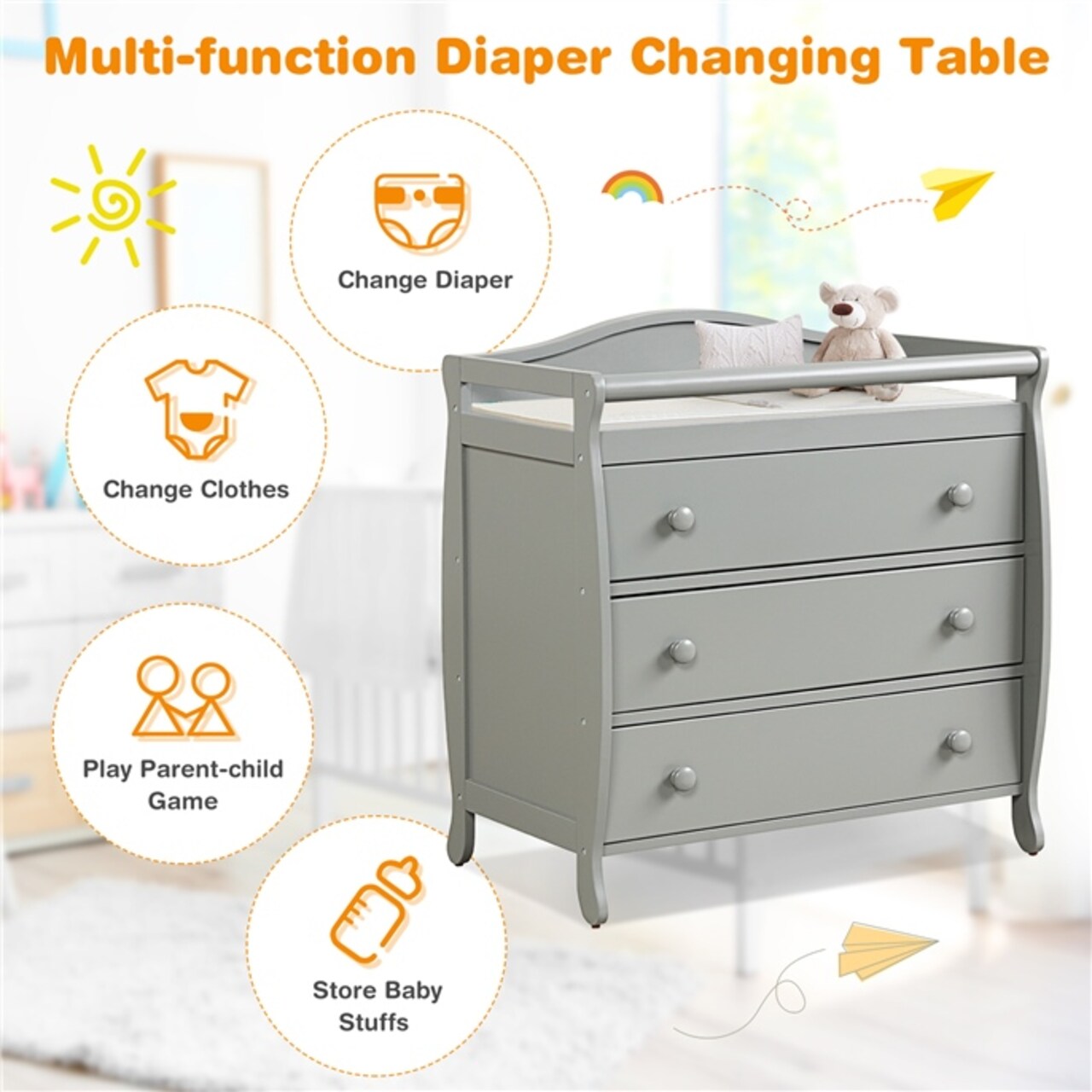 Changing table safety belt best sale